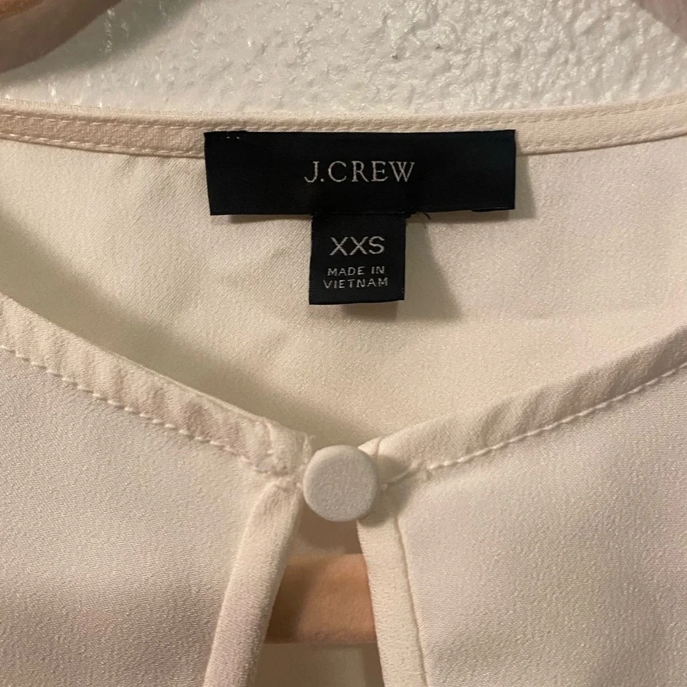 J. Crew Cream Puff Long Sleeve Blouse XXS‎